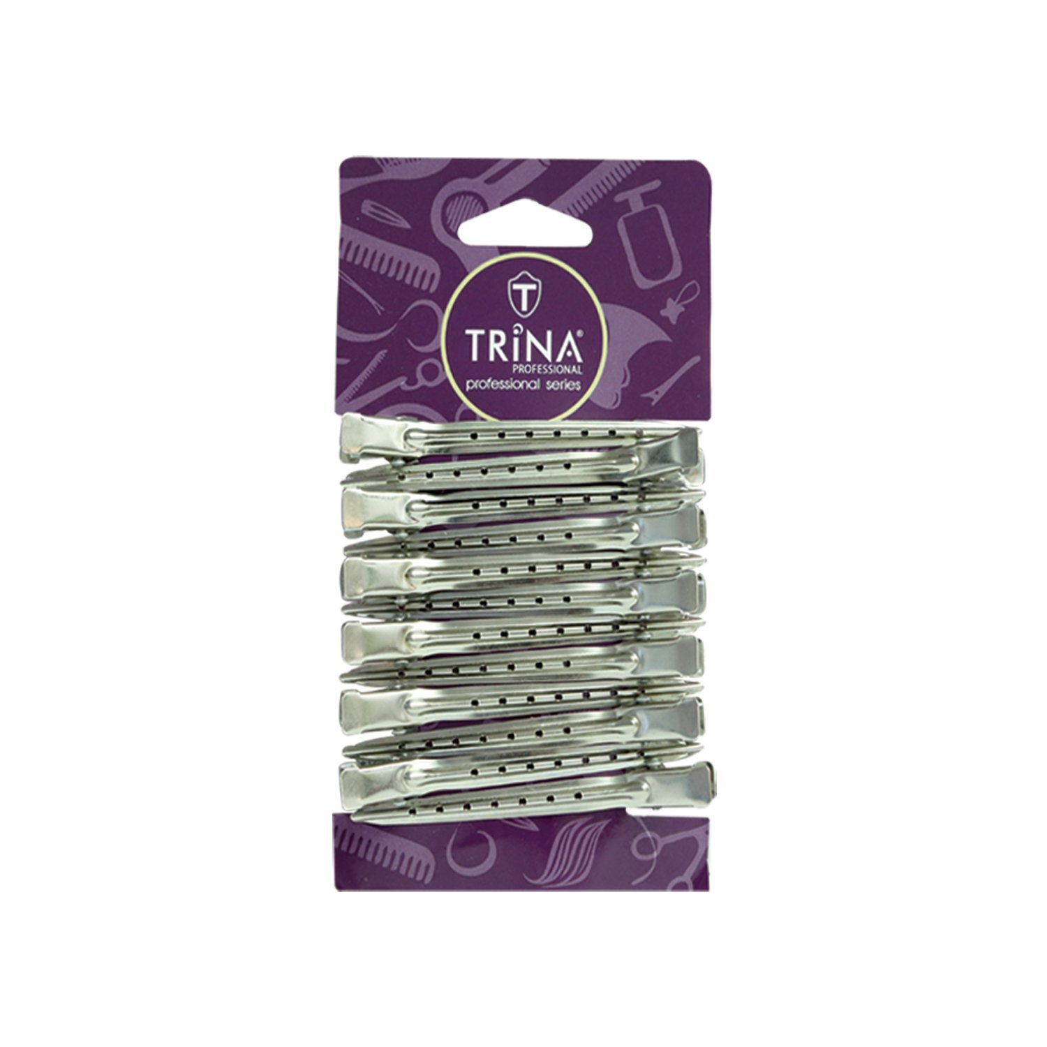 TRNSACAK0033_1875-1.jpg Trina Professional, 12 kpl metalliset hiusklipsit - Image 1