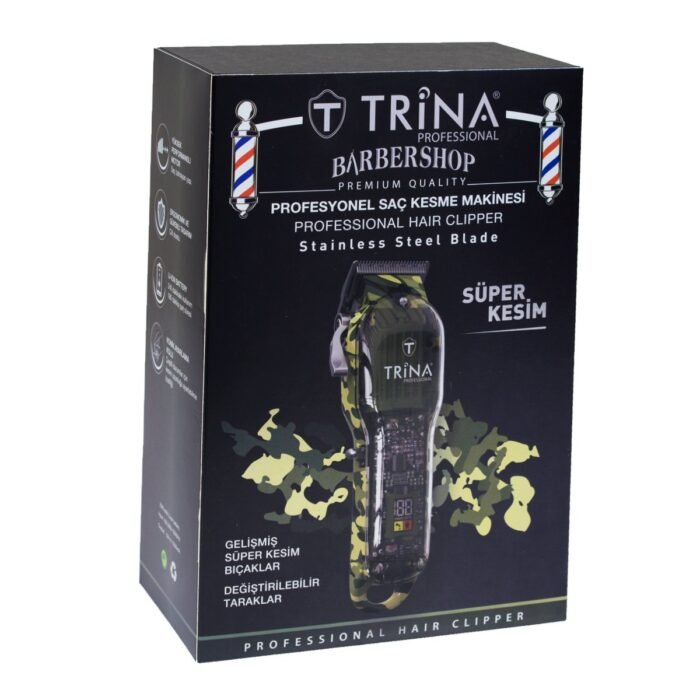 Tri̇na Professional, Hiustenleikkuukone, Maastokuvioitu - Image 4