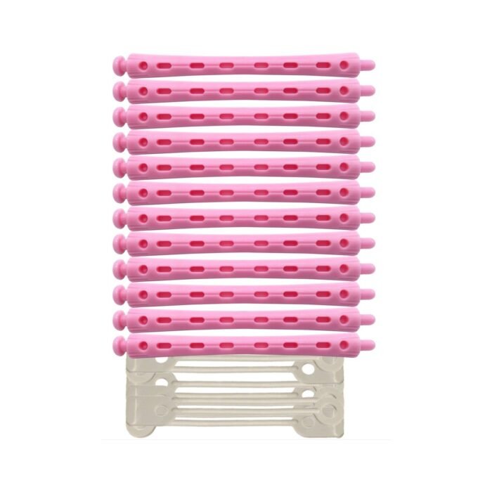 Trina Professional, Permanenttirullasetti, pinkki, 12 kpl (7 mm × 91 mm) - Image 1