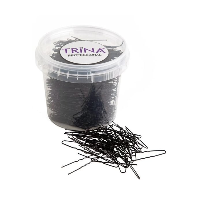 Trina Professional, Pitkät musta hiuspinnit 250g - Image 1